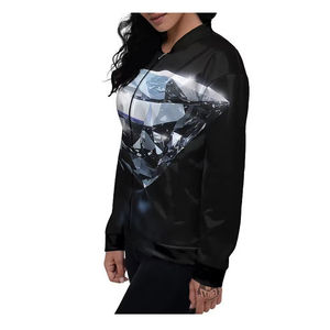 Chaqueta de Moda para Mujer de Primera Calidad al por Mayor, Chaqueta Corta de Cuero de Oveja, Chaqueta Bomber de Color para Mujer - Product Image 3