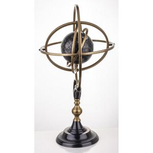 Globe terrestre décoratif géométrique à prix avantageux, cadre antique, armilary, noir, avec support, décoration intérieure de bureau et pièce maîtresse - Product Image 3