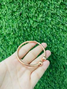 สร้อยข้อมือแม่เหล็กทองแดงบริสุทธิ์ทำด้วยมือแบบทันสมัยกำไลข้อมือทองกุหลาบพลังงานบำบัดโรคข้ออักเสบ - Product Image 5