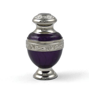 Vente chaude de haute qualité expédition prête en aluminium souvenirs de crémation cendres humaines Mini urnes avec velours intérieur cercueil Type - Product Image 2