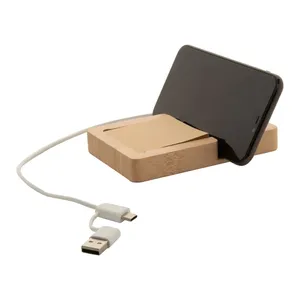 Hub USB in Bambù Notto, Porta Carte e Appunti Ecologico, Gadget - Product Image 3