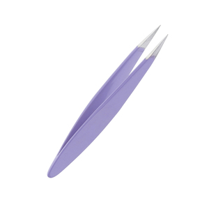 Pinzas Profesionales para Pestañas de Color Morado, Punta Puntiaguda, Marca Privada, Pinzas de Acero Inoxidable de Alta Precisión - Product Image 2
