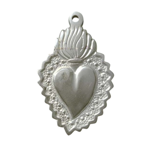 Arc de cœur sacré en métal fini or antique Sunburst suspendu Ex Voto Coeur sacré pour église cadeau et décor catholique décoratif - Product Image 4