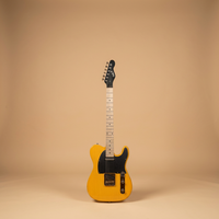 Guitare électrique Slick Guitar SL55KM Aged Butterscotch avec deux micros single-coil et touche en érable cop2