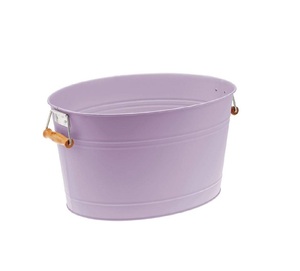 Fabrication de jardinière en seau blanc Jardinière ronde galvanisée pour décoration de maison et de jardin avec seau en seau classique de couleur blanche - Product Image 1