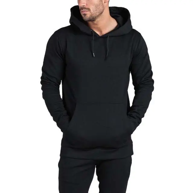 Top Casual Men Clothing Manufacturers Cheapest Men's Fashion Hoodie With Custom Logo Black Sports Wear Hoodies For Mans 2022