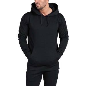 Top Casual Men Clothing manufacturer cheap men's Fashion Hoodie With Custom Logo Black Sports Wear Hoodies For Men 2023 - Product Image 1