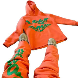 Chándal Deportivo con Estampado Puff, Chándal de Algodón para Hombre con Logotipo Personalizado, Impresión Puff, Antibacteriano y Sostenible - Product Image 1