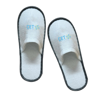 Durable Indoor Spa Hotel <b>Slippers</b> Soft Comfortable Non-Slip Luxury Hospitality Slides with Custom Logo for Guest Room - Product Image 1