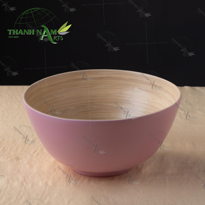 Nouveauté : Ensemble de bols en bambou écologiques jetables, OEM, bols à salade en bambou naturel, logo personnalisé disponible, pour les fêtes et la maison - Product Image 3