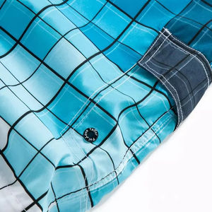 Bañadores de cintura media para hombre con estampado personalizado, pantalones cortos de playa reciclados de secado rápido con cierre de cordón, estilo callejero transpirable - Product Image 4