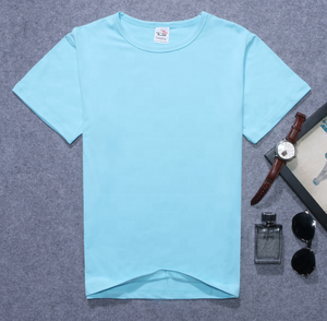 T-shirt uni de haute qualité vierge pour hommes T-shirt avec logo personnalisé en gros T-shirt pour hommes - Product Image 5