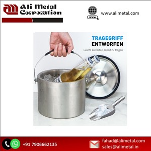 Restaurants Supplies Ice Champagne Bucket <b>Stainless</b> <b>Steel</b> Ice Bucket Champagne <b>Cooler</b> Ice Bucket - Product Image 6