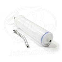 Seringue de lavage dentaire réutilisable pour équidés, en acier inoxydable, avec embout extracteur, forceps pour dents de cheval, pour grands animaux, 400 ml, Rizbro