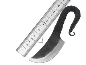 Couteau médiéval fait main personnalisé Couteaux médiévaux en acier au carbone Couverts en acier torsadé forgés à la main de la Renaissance Couteau Viking - Product Image 5