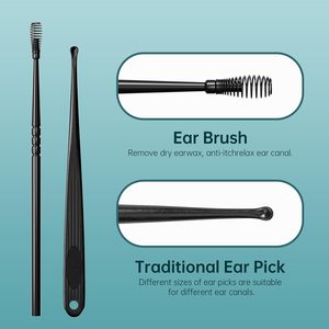 Top Selling Complete 8-Piece Ear Pick Earwax Removal Kit Ear Cleansing <b>Tools</b> with Curette Cleaning Brush and <b>Storage</b> <b>Box</b> - Product Image 4