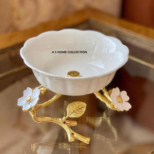 Tazón Decorativo de Diseño en Forma de Luna, de Latón Dorado, Acero Inoxidable, Estilo Japonés, Elegante - Product Image 6