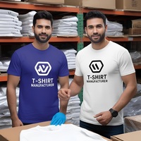 Fabricant de T-shirts en tricot sur mesure Services OEM ODM 100% Coton Respirant Anti-boulochage Anti-plis Impression numérique
