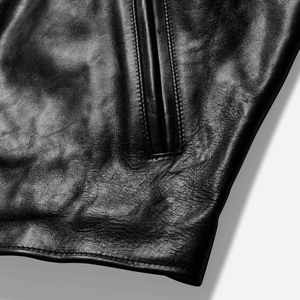Chaqueta de Cuero Casual de Invierno con Cuello Alto, Diseño Sólido, Logotipo Frontal, Cierre de Cremallera, Forro de Satén Transpirable de Alta Calidad, OEM - Product Image 3