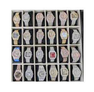 Vente en gros de montres de sport classiques Montres de luxe en moissanite Testeur de diamants Bracelet en acier inoxydable de haute qualité Verre saphir - Product Image 2