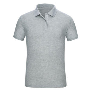 Vêtements de sport en gros en ligne, emballage personnalisé, grandes tailles pour hommes, chemises en Spandex/Coton, unies, anti-plis, manches courtes, qualité supérieure - Product Image 1