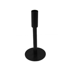 Juego de 2 velas cónicas de aluminio decorativas para fiestas de eventos, velas hechas a mano de alta calidad con revestimiento negro - Product Image 1