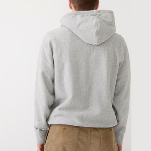 Sweat-shirt à capuche en molleton pour homme de haute qualité, personnalisé, 100% coton, écologique, fabrication au Bangladesh, nouvelle mode, gris clair, streetwear - Product Image 4