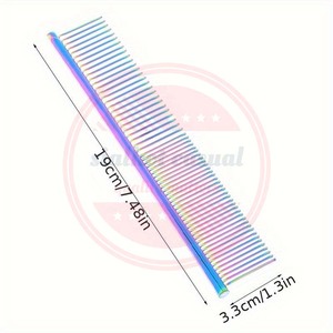 Professional Customized Pet Grooming Tools\premium Quality Stainless Steel Teeth Greyhound Combs for Dogs Cats - Product Image 2