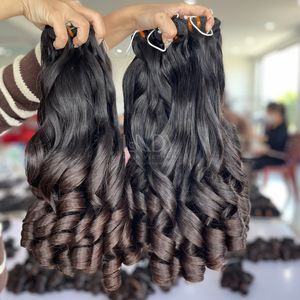 Pelo crudo de la mejor calidad, Punta marrón hinchable, color de cabello humano real con precio al por mayor - Product Image 5