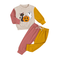 Enfants Tenues 11-12 Ans D'âge Halloween Fantôme En Gros Boutique Bébé Costume Échiquier Filles Sport Vêtements Ensemble