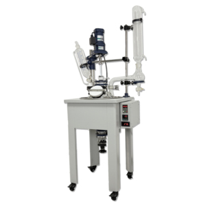 Laboratorio de mezcla química de alto vacío de 10L/20L, agitador grande de una sola capa, reactor de vidrio de calentamiento para la industria química - Product Image 4