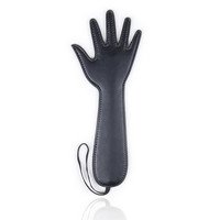 Pala de castigo al por mayor con mango de cuero sintético, látigos de castigo BDSM para bondage, juguetes sexuales para adultos para castigar el trasero, para parejas