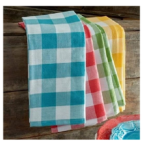 100% Organic Cotton Waffle Stripe 18x28 Inch Quick Dry Bar Towels Highly Absorbent Home GOTS Certified Cleaning <b>Kitchen</b> Tea - Product Image 3