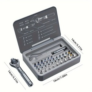 VMAN TOOLS Ratchet Screwdriver <strong>Set</strong> 40in 1 <strong>Socket</strong> <strong>Set</strong> and Magnetic Screwdriver Bit <strong>Set</strong> with Rotatable Ratchet Handle - Product Image 1