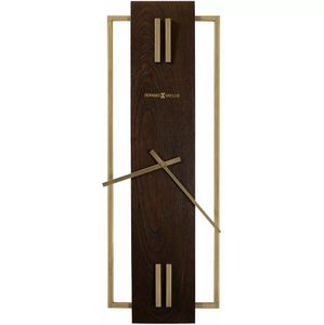 Reloj de pared de madera y Metal de lujo de latón AK en latón y color nogal, reloj único para decoración de Hotel/Decoración Para sala de estar - Product Image 1