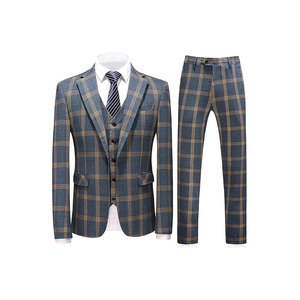 Nuevo Traje de Tres Piezas para Hombre, Estilo Veraniego, para Negocios, Traje Ajustado - Product Image 1