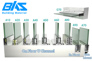 Système de balustrade en verre trempé avec profilé en U en aluminium, balustrade sans cadre, pour villa, balcon, <span class=keywords><strong>escalier</strong></span>, usage commercial extérieur - Product Image 6