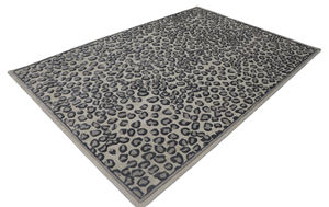 Ivory Charcoal and Taupe Custom Luxury Polka Dot Anti-Slip Hand Tufted Wool <b>Rug</b> for Home Use - Product Image 2