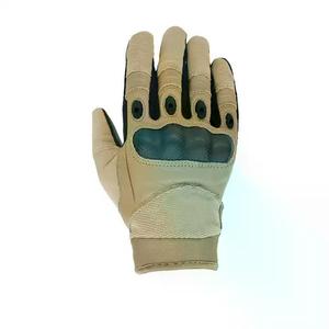 Guantes tácticos de cuero de fábrica directa Guantes de tiro tácticos de trabajo de protección mecánica de seguridad con logotipo personalizado - Product Image 3