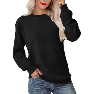 New <b>Black</b> Sweat Shirt Arrival Factory Direct Sale <b>Women</b> <b>Sweatshirts</b> Custom Design Online Sale - Product Image 1