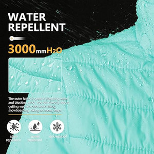 <b>Women</b> <b>Packable</b> Full-Zip Short Puffer <b>Jacket</b> Insulated Quilted Lightweight Winter Coat Warm Water-Resistant Outerwear for Casual - Product Image 6