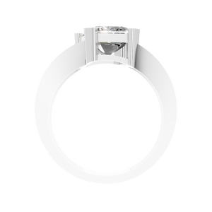 Anillo de Compromiso Solitario de Oro de 14K con Diamante de Corte Esmeralda de 3 Quilates, Engaste de Garra, Certificado IGI, Joyería de Fiesta, Venta al por Mayor de Fábrica - Product Image 4