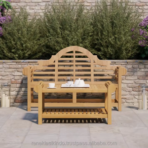 ม้านั่งไม้สักสำหรับสองคนม้านั่งในสวนกลางแจ้งที่แข็งแรง - Product Image 1