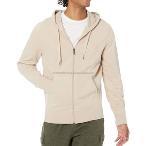 Nouveau Style en vrac 2 pièces 100% coton polaire fermeture éclair hommes sweats à capuche 2025 automne hiver vêtements de rue - Product Image 1