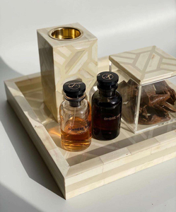 Caja de bandeja con incrustaciones de hueso de la mejor calidad, platos de té, quemador de incienso, juego de Bakhoor para decoración del hogar por Crescent Crafts - Product Image 2