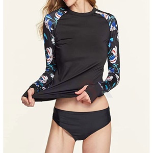 เสื้อแรชการ์ดของผู้หญิงแบบคลาสสิกแห้งเร็วระบายอากาศได้ดีเสื้อแรชการ์ด UPF50สำหรับผู้หญิงสวมใส่สบายกำลังมาแรง - Product Image 4