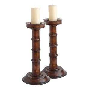 Nouveau design en bois décoration de table bougeoir en bois de manguier meilleure vente support de bougie de table à manger - Product Image 2