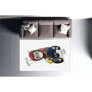 Tapis en laine imprimé patchwork, écologique, antidérapant, avec dos en latex, motif gobelin marron, pour salle de bain, escalier, salon, salle à manger, bureau, décoration - Product Image 4