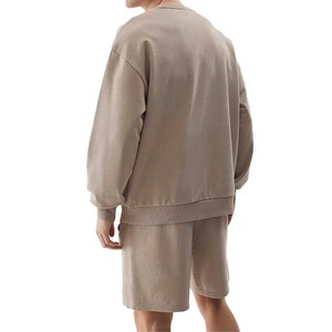 Sudadera de Cuello Redondo Personalizada OEM, Corte Regular, 100% Algodón, Felpa Francesa, Hombros Caídos, Forrada, Secado Rápido, Transpirable, para Hombre - Product Image 3