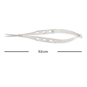 Tijeras Micro Castroviejo de Alta Calidad, Tijeras Microquirúrgicas Curvas, Tijeras Microquirúrgicas Rectas, Instrumentos Quirúrgicos Oftálmicos - Product Image 3